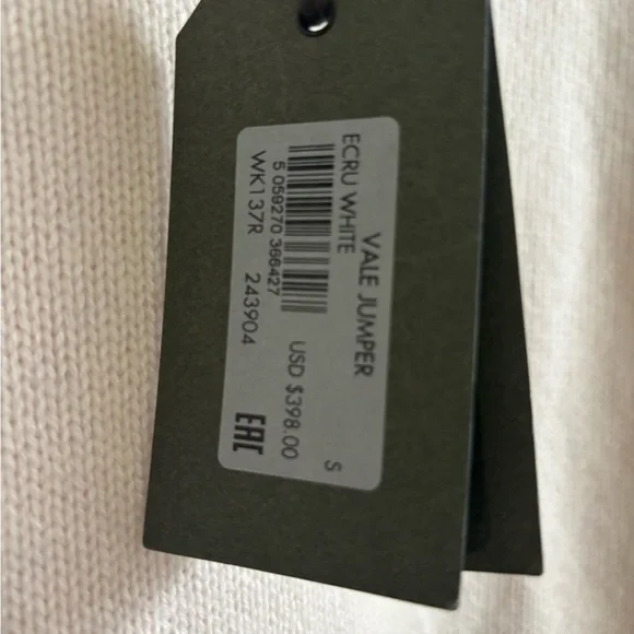 All Saints Cream Turtleneck Sweater - Picture 3 of 5